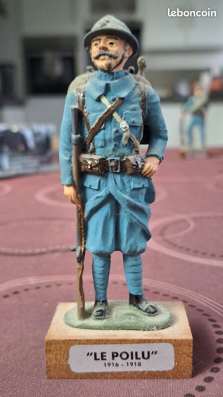 Figurine Ancienne Soldat De Plomb Prussien 1914 - Échelle 54 Mm - Hachette Collections