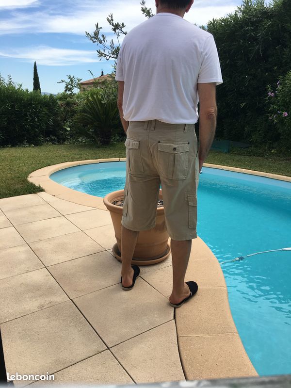 Vends pantalon court at company beige (image 2)