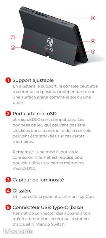 Nintendo Switch OLED – État quasi-neuf (image 14)