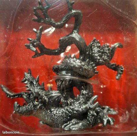 Lot De 3 Figurines En Plomb Creux - GM, 3 Dragons à Cheval, Ancien