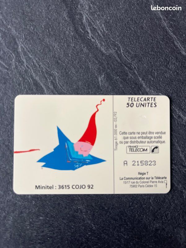 Télécarte XVIe Jeux Olympiques hiver (1992) - ski de fond - 50 un