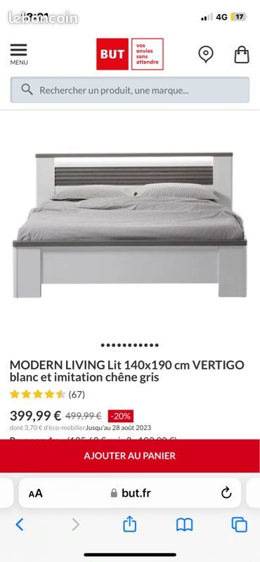Lit 2 personnes but (image 2)