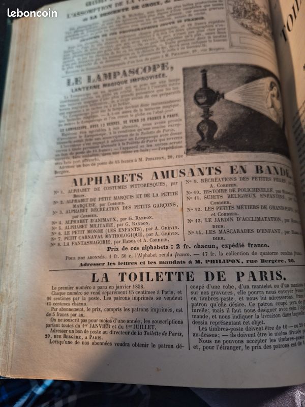 Fascicules mode : toilette à Paris 1862/63 (image 20)