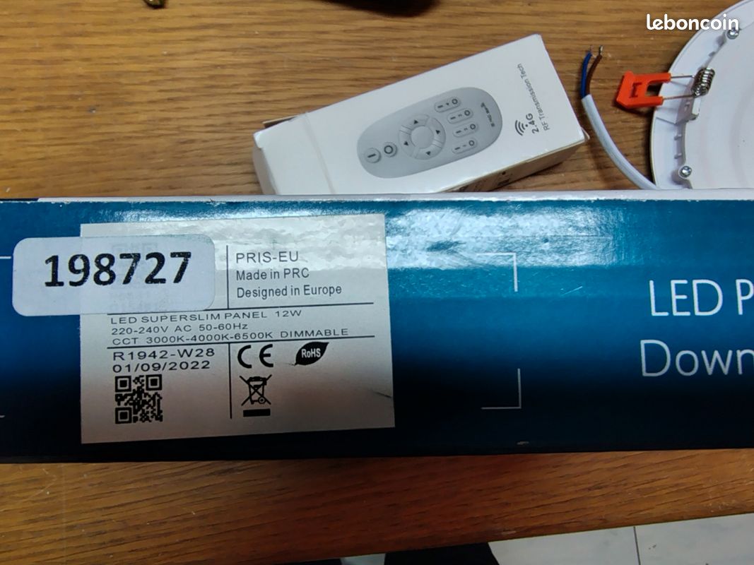 Spot downlight 12 w 170mm dimmable + télécommande (image 7)