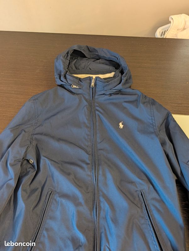 Veste coupe-vent à capuche Polo Ralph Lauren Enfant - Bleu Marine - Taille L (14-16 ans) (image 3)