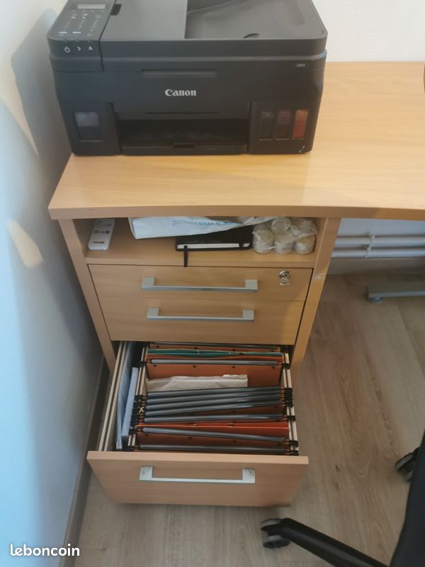 Bureau d'angle avec caisson (image 5)