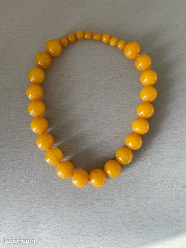Bracelet en Ambre Cognac Certifiée de Grande Qualité – ANKORA