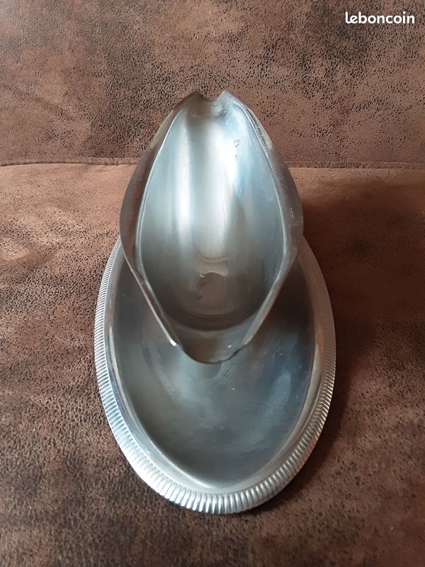 5 Plateaux + Saucière Letang Remy Paris – Inox Made In France, Excellent état