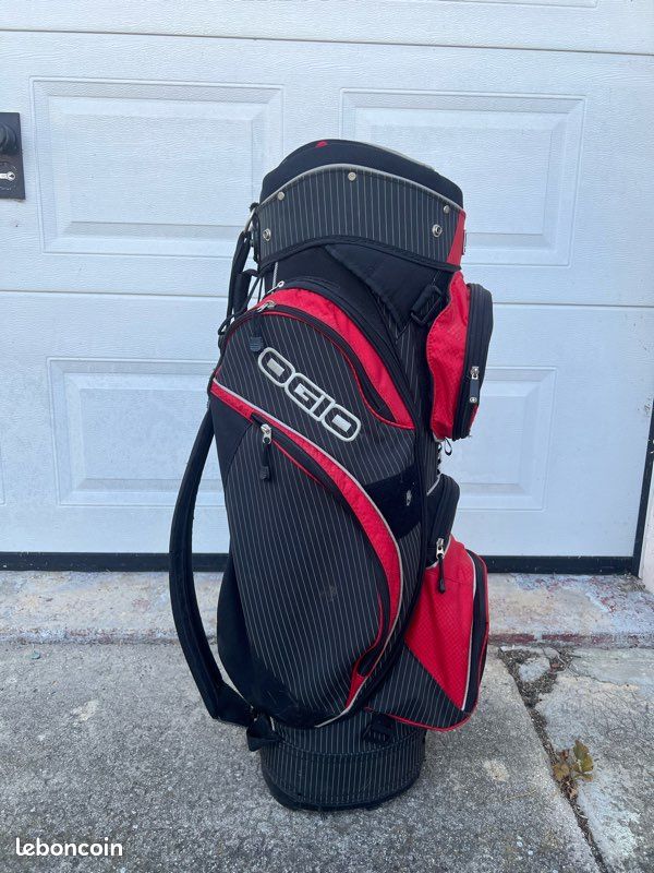 Sac de golf OGIO rouge et noir – Bon état (image 2)