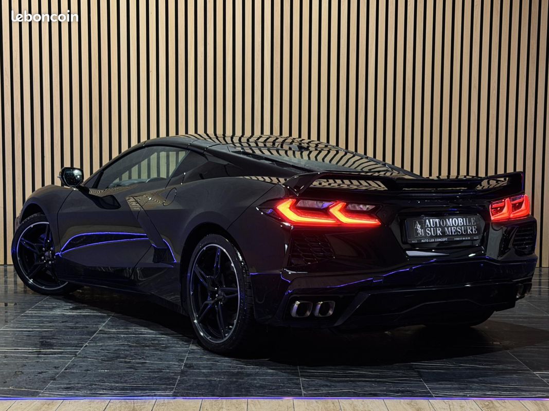 CHEVROLET CORVETTE TARGA 6.2 V8 482 BVA C8 Stingray IMMAT FRANCE 2LT ETAT NEUF 1ERE MAIN RIEN A PREVOIR (image 2)