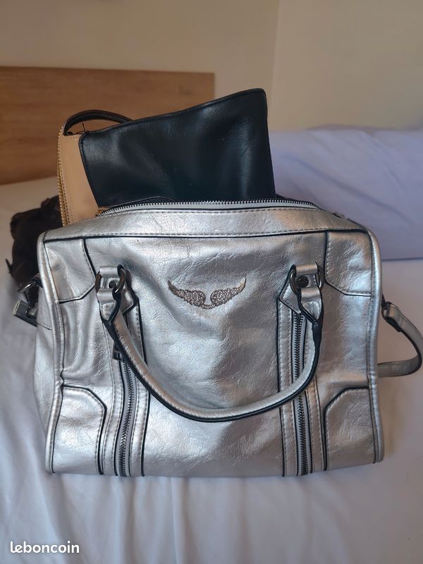 Sac argent style zadig et voltaire (image 1)