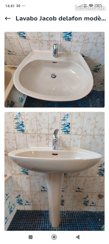 Lavabo beige Jacob delafon (image 1)
