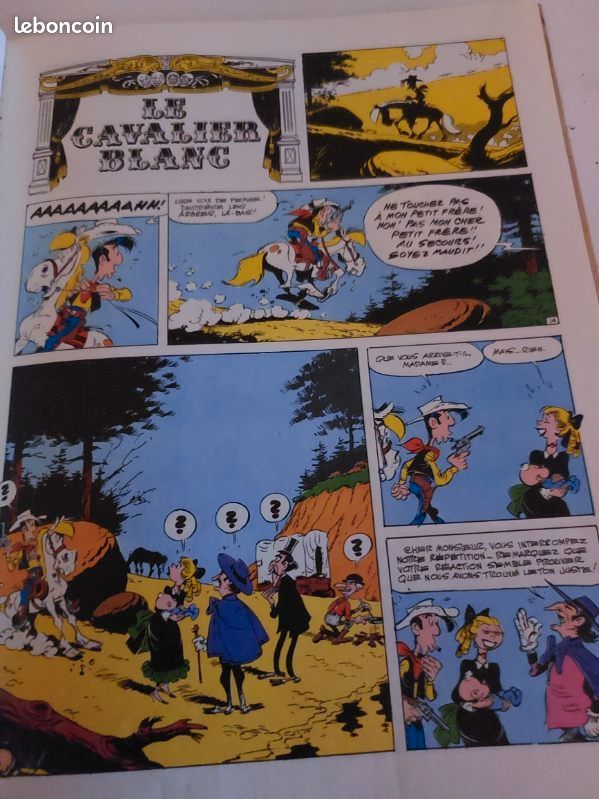 Lucky Luke 1975 Le cavalier blanc Par Goscinny, Morris (Illustrations) (image 4)