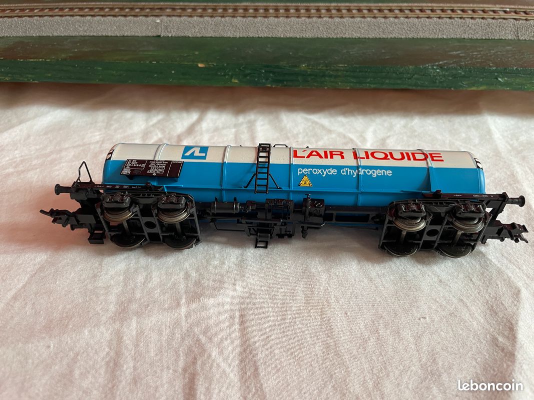 ROCO 76026 H0 De Set 4-achsiger Wagon-Citernes Sj Vert Cargo Epoque 5/6