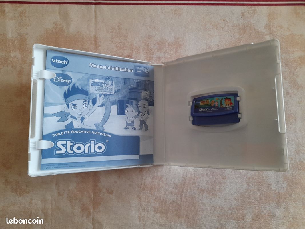 Jeu VTech Storio 2 - Jake Et Les Pirates Du Pays Imaginaire - Très Bon état Complet