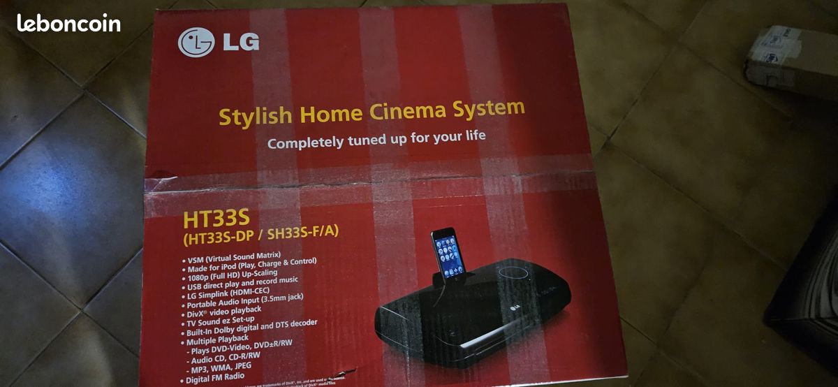 Home Cinéma LG HT33S 2.1 avec caisson de basses et lecteur DVD (image 3)
