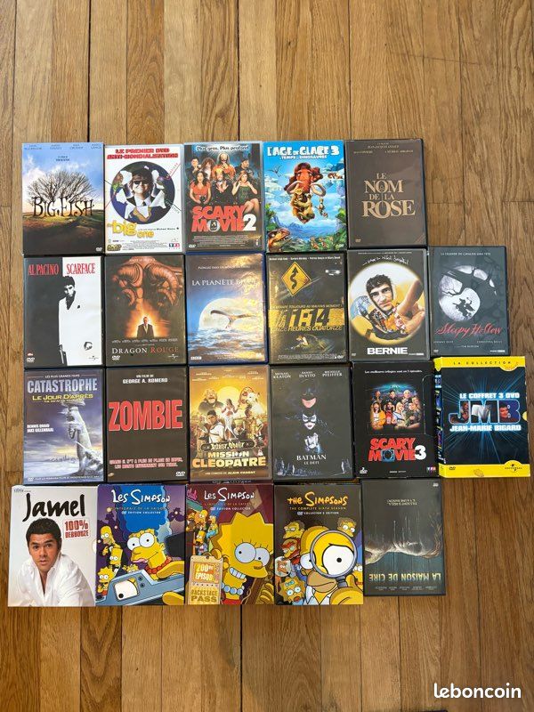 Collection DVD – Films cultes, Disney, Simpsons – à l’unité ou en lot (image 3)