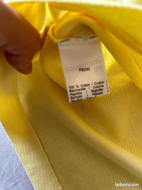 Polo Lacoste jaune garçon (image 6)