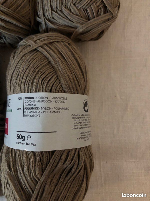 Lot De 3 Pelotes De Coton Phildar N°4 'Jungle' - Couleur Verte - Pour Aiguilles 4 Mm - Neuf