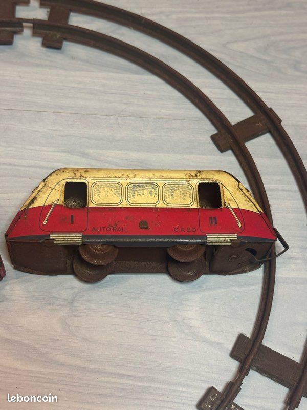 Auto-rail Bugatti Charles Rossignol CR - Jouet Mécanique En Tôle France