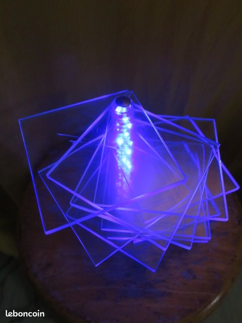 Jolie Lampe déco en plexi - Vintage Ikea 1980 (image 2)
