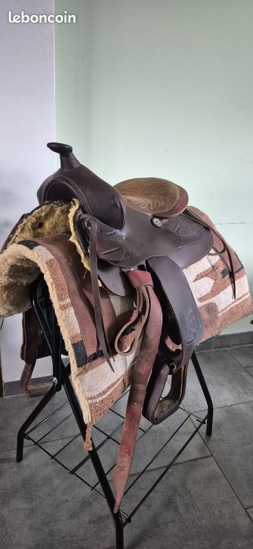 Paire D'étriers Western Pour Enfant Buddy Striers - Marron - Matière Ralide, Fabriqués Aux US