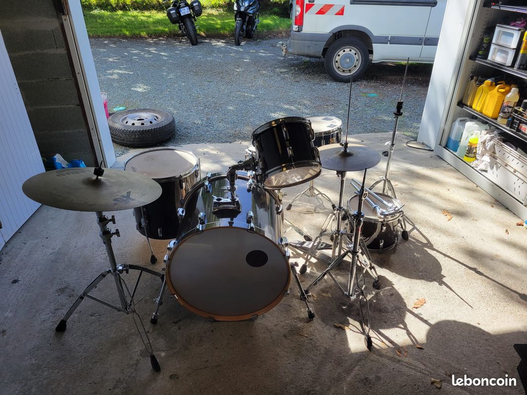 Batterie Pearl Vision (négociable) cymbales Xs20 snare Custom Alloy sensitone steel (image 1)
