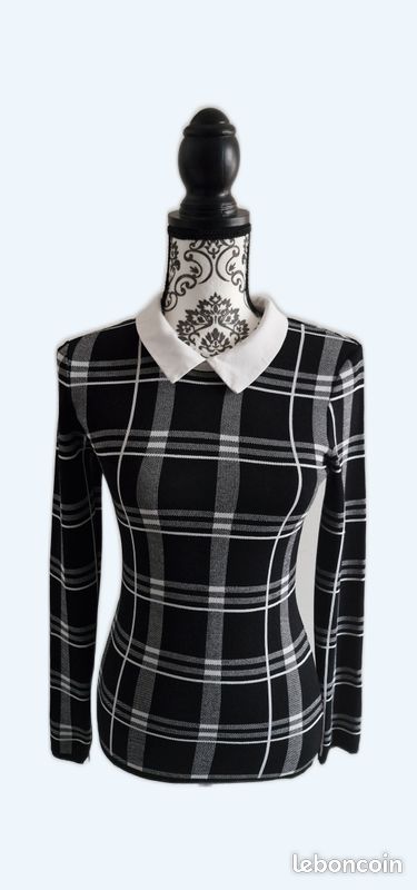 Haut à carreaux femme XS Morgan (image 1)
