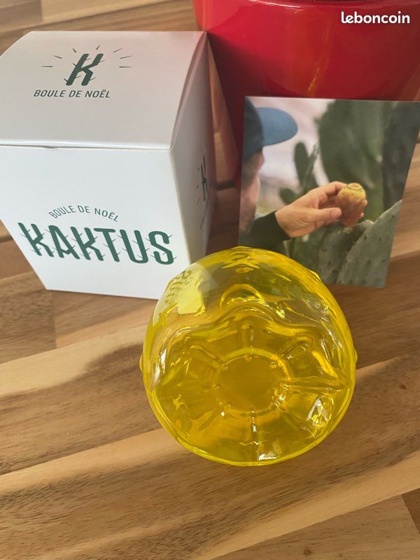 Boule De Noël En Verre Soufflé – Meisenthal – Modèle Kaktus – Déco De Fête