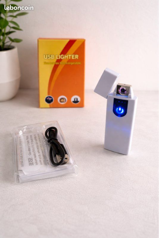 Briquet électrique Double Arc Plasma Rechargeable USB Coupe-vent Sans Flamme Avec Boîte Cadeau Pour La Maison En Plein Air Camping Bougie Rose