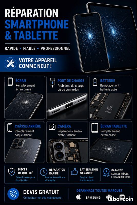 Reparation de téléphones, ( touts models ) (image 1)