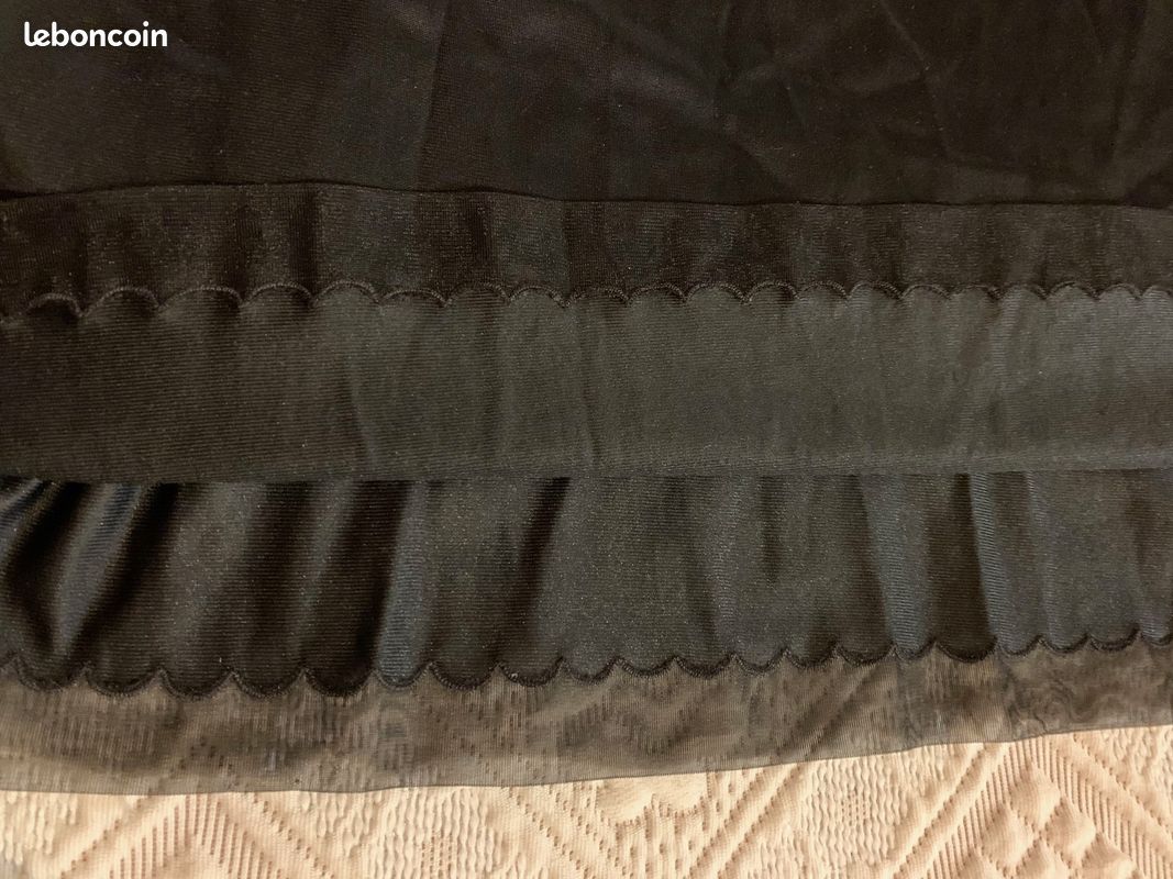 Combinaison Vintage Dentelle Crème - Taille 42 - Réf C80R - Neuf Avec Imperfections