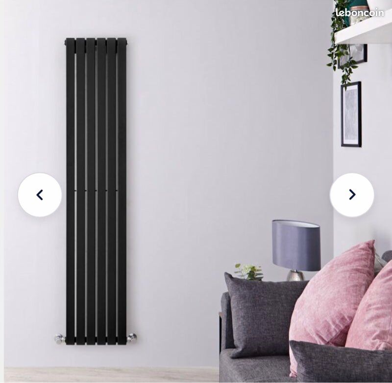 Chauffage/ Radiateur verticale design noir neuf HudsonReed (image 1)