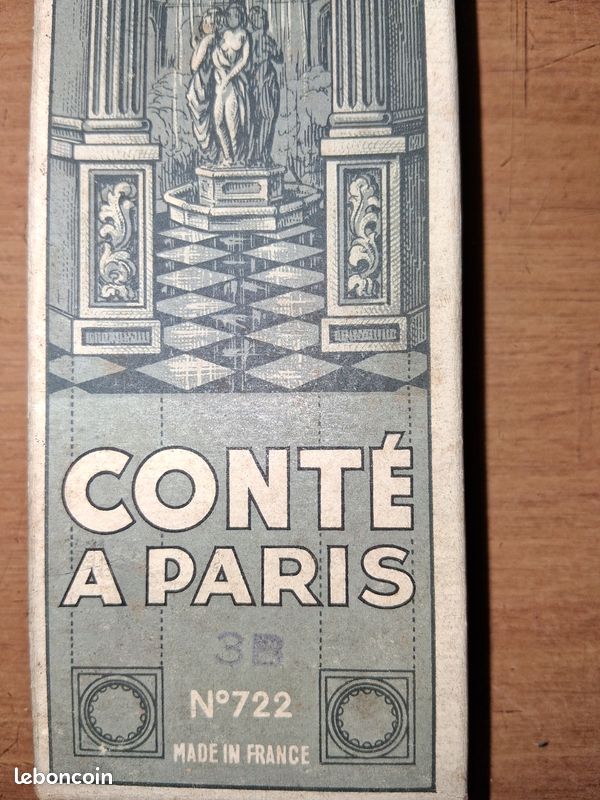 Ancienne boîte crayon cartonne conté avec 8 crayons neuf (image 3)