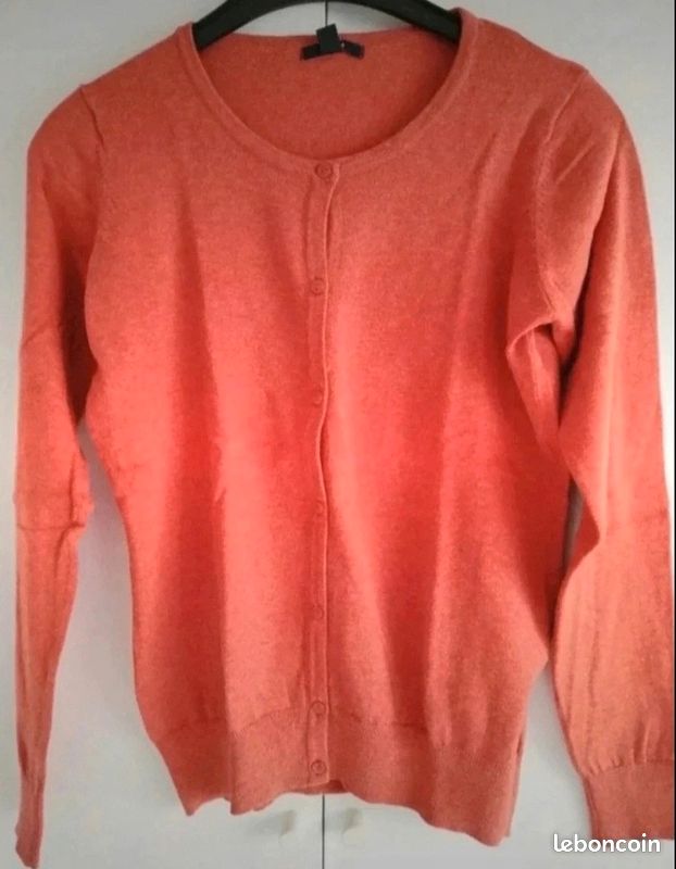 Cardigan gilet orange (image 1)
