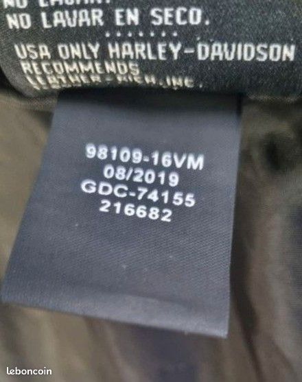 Veste cuir sans manches Harley-Davidson (image 4)