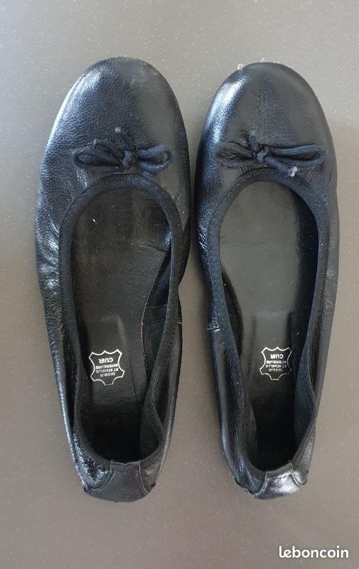 Ballerines noires fille taille 35 (image 2)