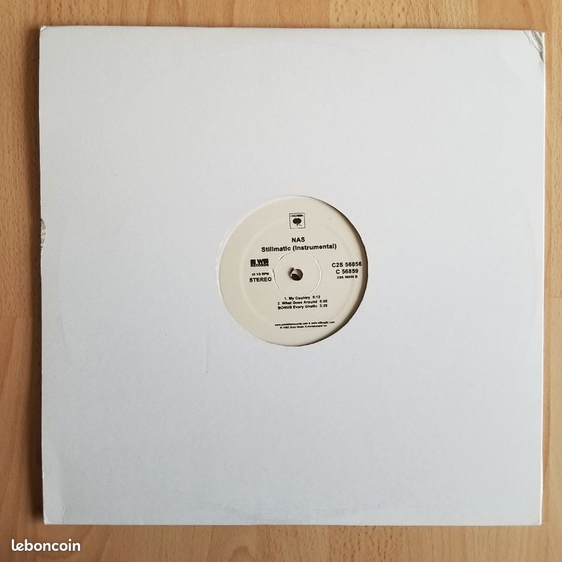Double LP vinyle : Nas - Stillmatic (Instrumental) (image 2)