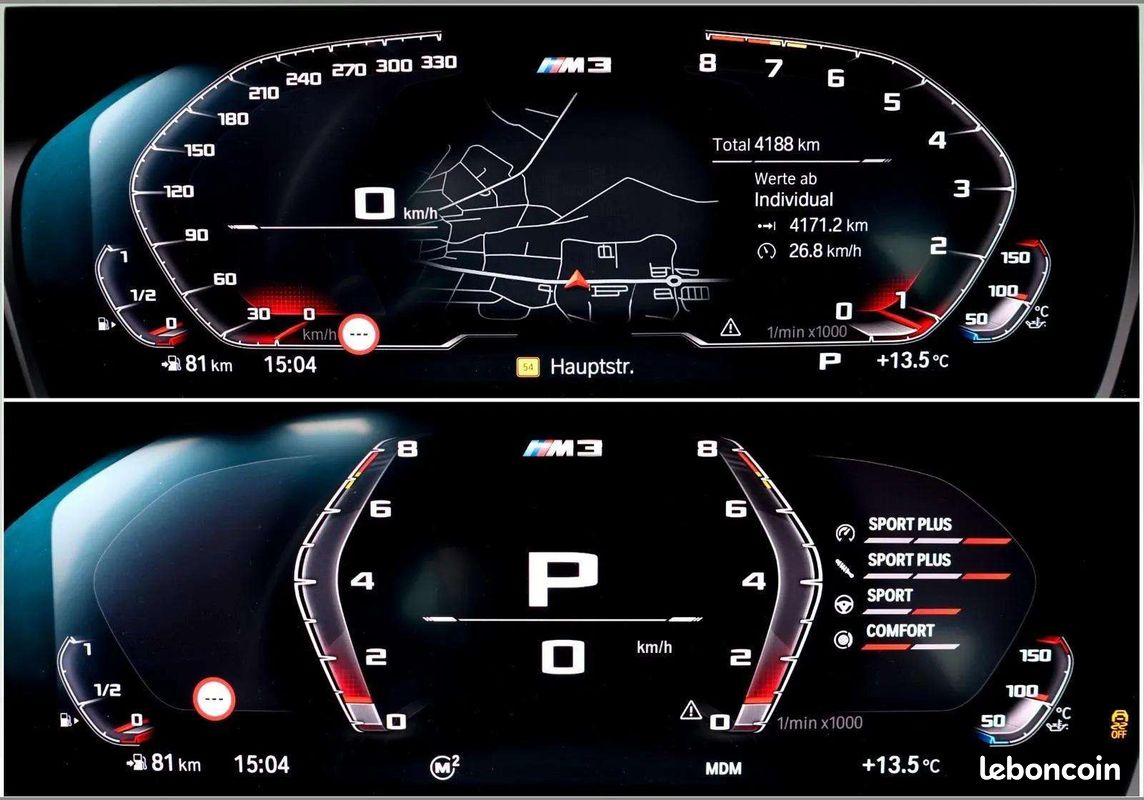 BMW M3 Competition * Dravit Grey * Toit Ouvrant * Harman Kardon * HUD * Sièges M Carbon Look (image 13)