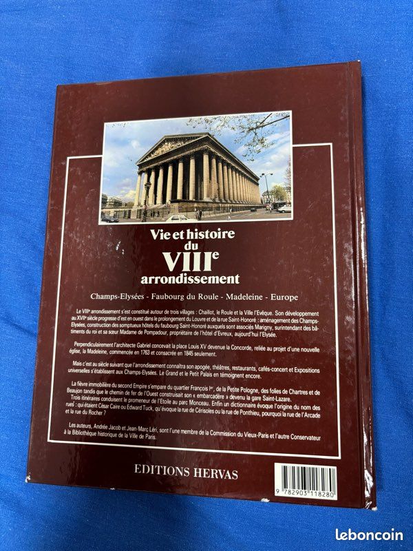 Livre « Vie et histoire du VIIIè arrondissement » (image 2)