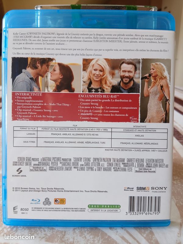 Country Strong . Bluray . TBE (image 2)