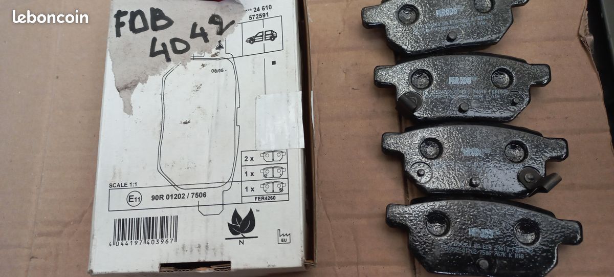 Plaquettes de frein arrière FERODO FDB 4042 Aston-Martin, Subaru, Toyota (image 2)