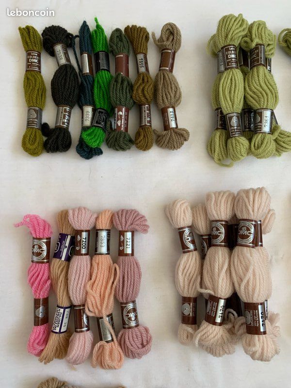 LOT DE pelotes de Fil à tricoter, grosse laine pour aiguilles N° 6 EUR