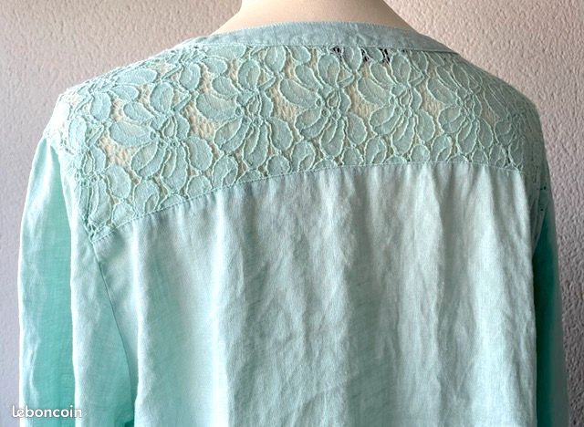 Chemisier Taille 46 - 48 XXL marque Julie Guerlande comme neuf (image 9)
