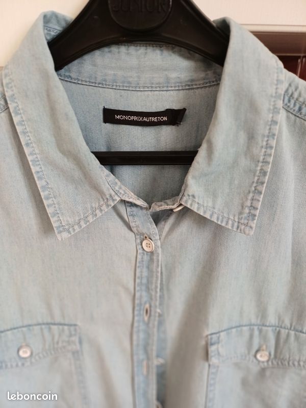 A vendre chemise en jeans (image 2)