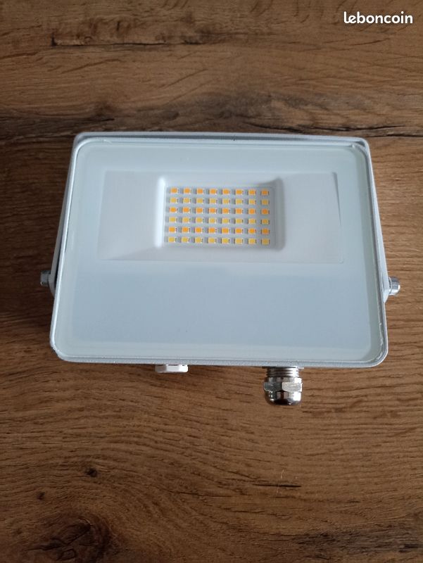 Projecteur extérieur Sky Switch 20W Beneito Faure blanc (image 1)
