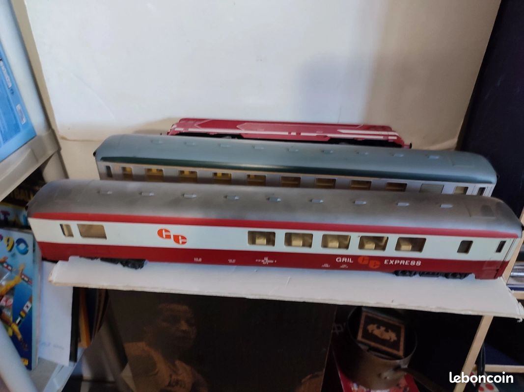 Coffret Lima / Jouef HO : Loco 67001 + Voiture Voyageur + Gril + 16 Rails + Pont Tournant, SNCF