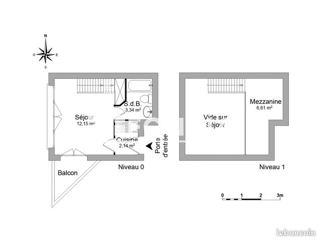 Appartement 1 pièce 24 m² · à Rennes · 24 m² · 563 €/mois