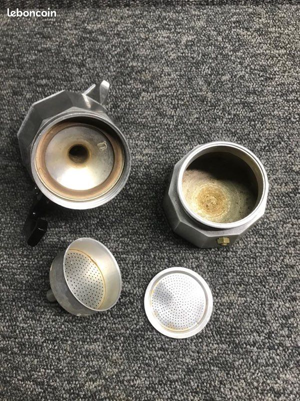 Cafetière italienne en aluminium vintage (image 3)