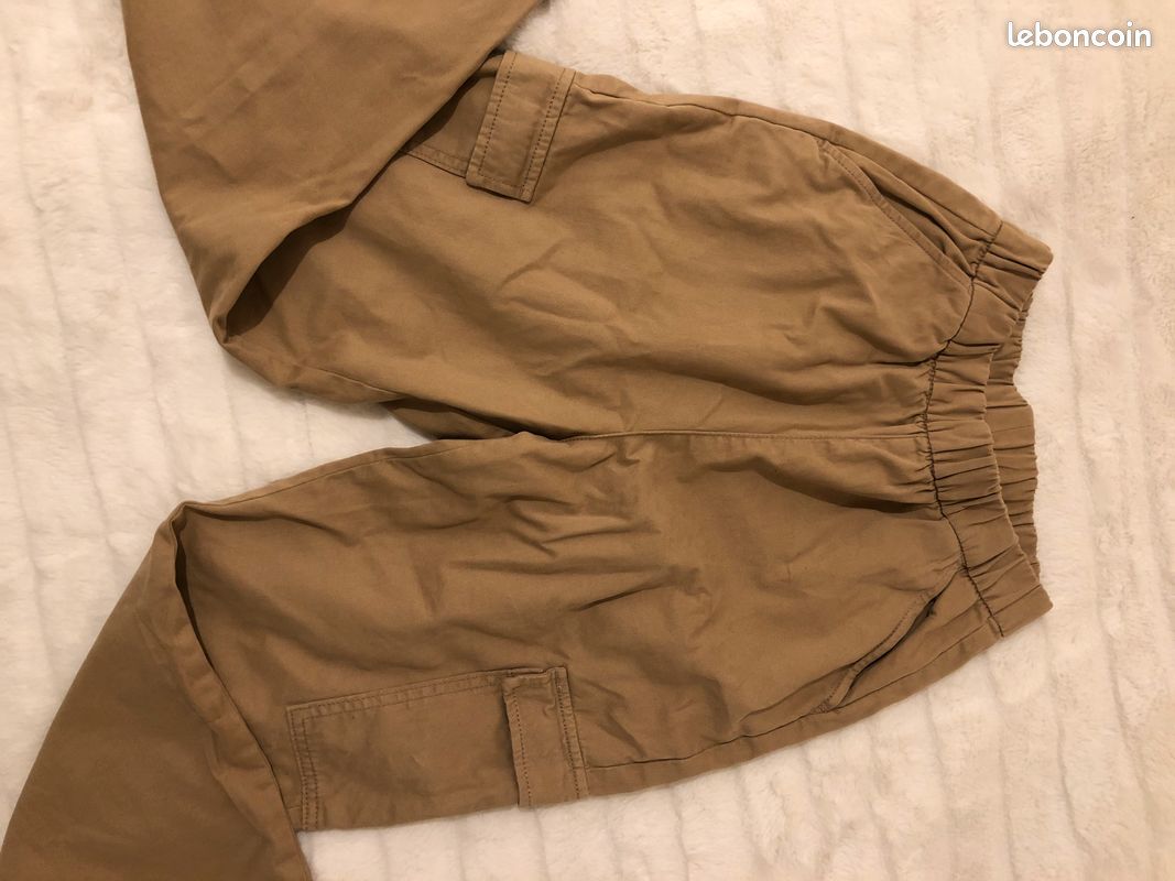 Pantalon cargo beige H&M (image 1)